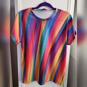Rainbow Multicolor Women's Shirt Size M